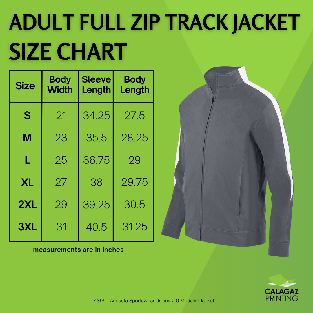 Dodge Elementary Full Zip Track Jacket - Dark Green/ White