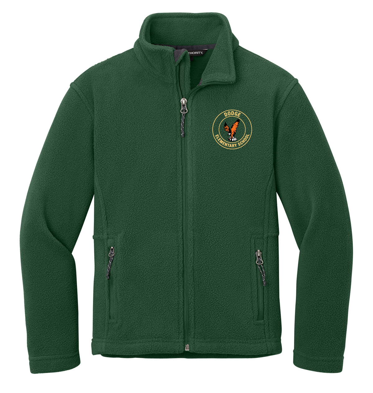 Dodge Elementary Full Zip Fleece Jacket - Forest Green